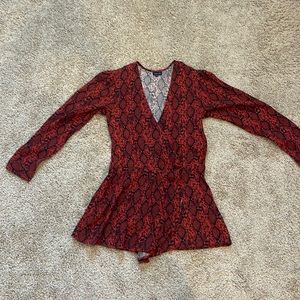 Never worn blue life romper from planet blue